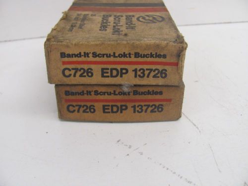 Lot of 2 nos band-it c726 edp 13726 scru-lokt buckles for sale