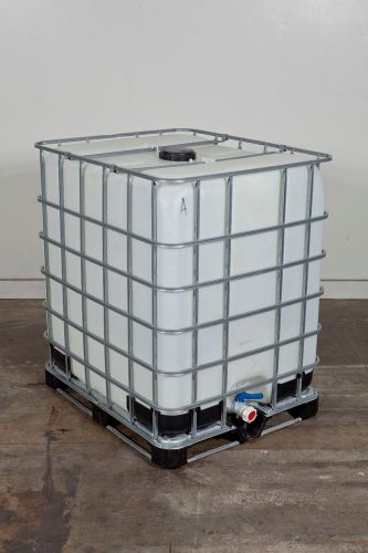 New 330 gal ibc tote food grade liquid storage emergency hydro aquaponics #306 for sale