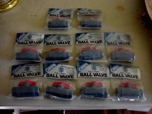 Av omni ball valves pvc 3/8 threaded sae thread npt water line plumbing supply for sale