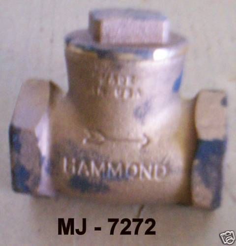 Hammond Bronze Threaded Check Valve