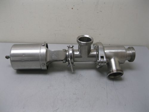 Dn40 din11851 stainless steel single seat valve hygienic fitting a14 (1688) for sale