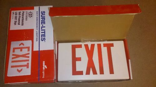 Lot of 3- Sure-Lites LED Exit Sign Light LPX70RWH COOPER LIGHTING