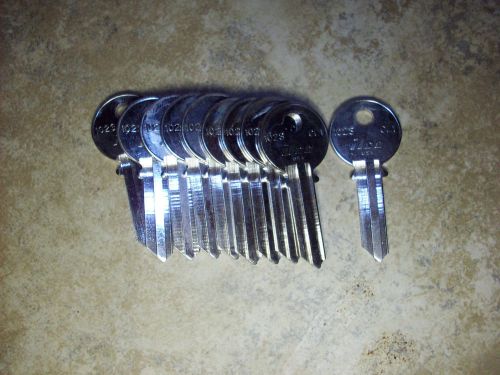 Lot Of 10 Ilco Brand CL1 Key Blanks(Sub HO3 &amp; HO1), For Clinton Locks