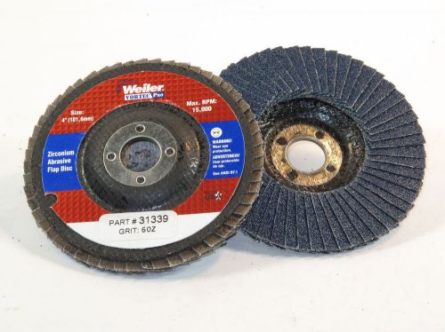 1 lot of 8 - Weiler 4&#034; Vortec 60 grit flap disc  pt# 31339 (#1301)