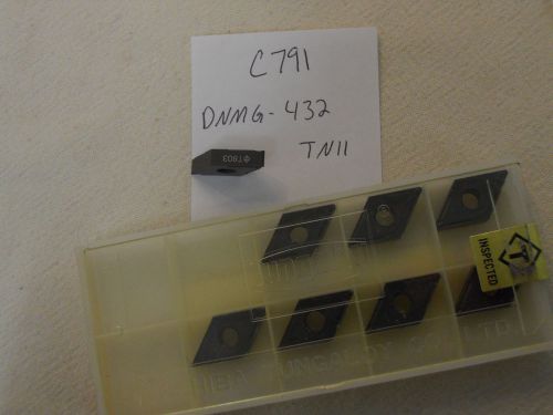 8 NEW TUNGALOY DNMG 432 TN11 CARBIDE INSERTS. DNMG 150408-11 GRADE: T803 {C791}