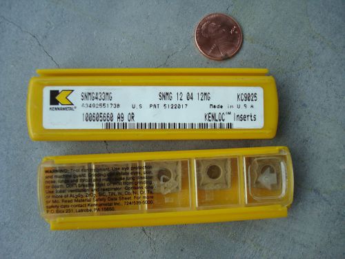 10pcs KENNAMETAL SNMG-433MG,Grade KC9025 CARBIDE INSERTS. - SNMG 12 04 12MG