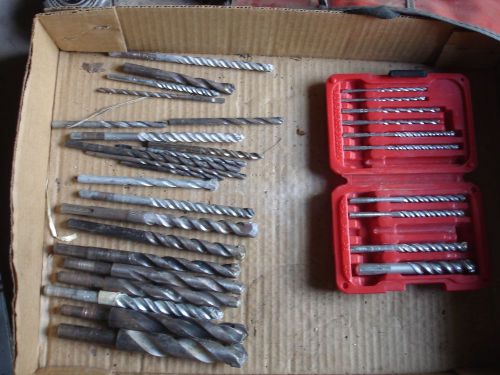 Masonary Drill Bits lot of 32 Pcs new and used