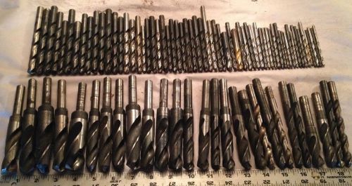 MACHINIST LATHE TOOLS NICE LOT OF 88 DRILL BITS