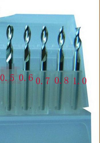 5pcs 0.5-1.0mm 2flute aluminium substrate endmill CNC router bits