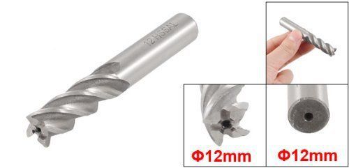 12mm x 12mm x 36mm x 82mm Four Flutes 4F HSS AL Milling Cutter End Mill w Rectan