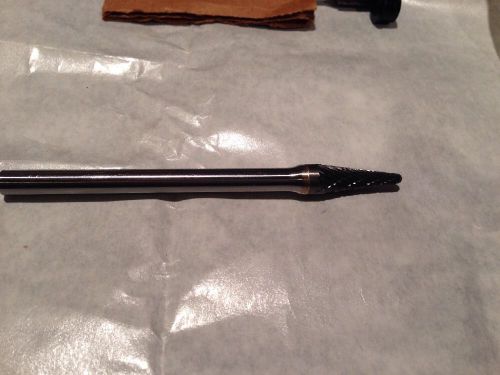 Sl-2 double cut carbide burrs 5/16x7/8x1/4&#034;  3 inch shank usa for sale