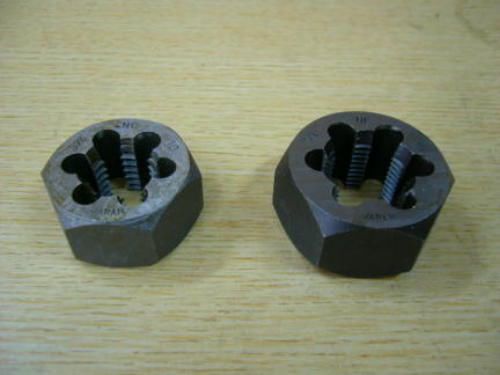 (u12) carbon steel hex die - unc - lot of 10 pcs dia 1/4&#034; to 1&#034; for sale