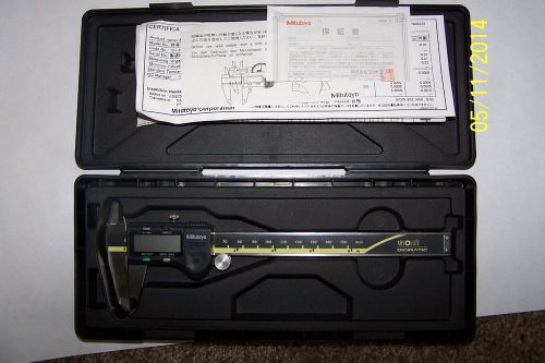 Mitutoyo ABSOLUTE 500-196-20 Digital Caliper, Stainless Steel, Battery Powered,