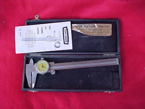 VINTAGE CRAFTSMAN # 40164 DIAL VERNIER 0-6 INCH CALIPER IN BOX - MADE IN GERMANY