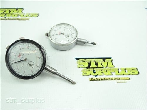 PAIR OF SPI PRECISION DIAL INDICATORS .001&#034; 1&#034;  &amp; .0005&#034; .25&#034;