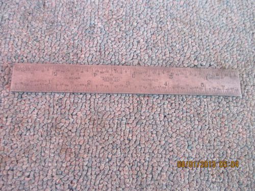 The lufkin rule co. steel 6&#034; inch machinist ruler 2504r usa for sale