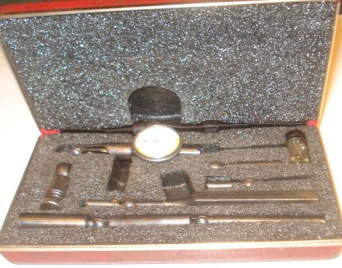 STARRETT NO. 711 LAST WORD DIAL TEST INDICATOR W/ ACCESSORIES .001 GRADS