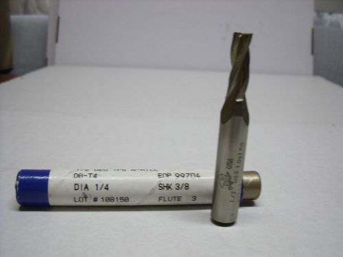 1/4&#034; 1/2 degree 3/4&#034; loc x 2-1/2” oal, 3/8&#034; shk  fastcut taper 3 flute end mill for sale