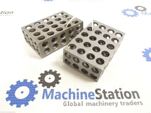 PAIR OF PRECISION MACHINIST STEEL 1-2-3 BLOCKS