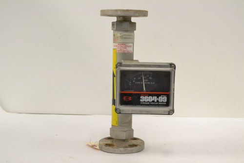 BROOKS 3609EB2A1M1A 3604&amp;09 60-600KG/HR WATER FLOW INDICATOR FLOWMETER B305189