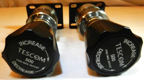 Lot of 2 - TESCOM 64-2644VA410-042 Regulator 500 PSIG Max Outlet  3500 PSI INLET