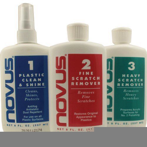 New plastic polish  novus set of each 8 oz size for sale