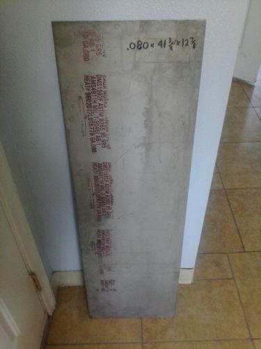 Titanium sheet 6al-4v .080 x 41 3/4&#039;&#039; x 12 7/8&#039;&#039; for sale