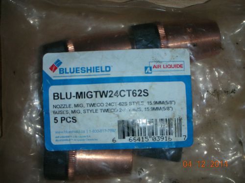 AirLiquide BlueShield BLU-MIGTW24CT62S MiG Nozzle (PKG 5) TWECO 24CT-62S Style