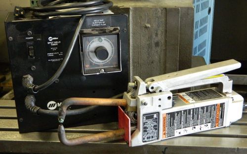 MILLER MSW-41-T SPOT WELDER WITH TIMER LK-27, 901345, MANUAL, HANDBOOK &amp; BOX