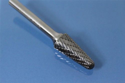 NEW TEMO SL-4 Double Cut CARBIDE ROTARY BURR 1/4&#034; SHANK 1/2&#034; HEAD 14 Degree Cone