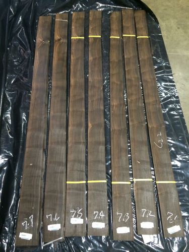 Wood Veneer True Macassar Ebony  192pcs total Sequenced &#034;ENDANGERED&#034; 7