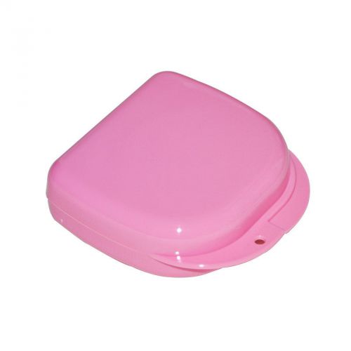 Dental Orthodontic Retainer Denture mouthguard Case Box pink