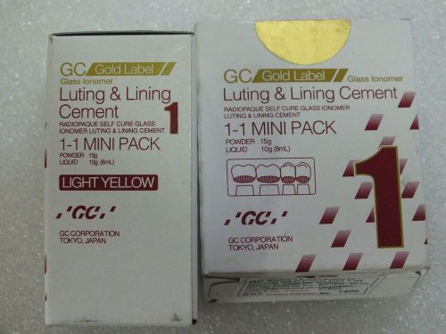 DENTAL GIC 2 GLASS IONOMER LUTING 1-1 MINI PACK RADIOPAQUE SELF CURE