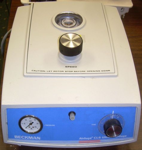 Beckman CLS Aifuge Air Driven Ultra-centrifuge 362-781 30-Day GUARENTEE