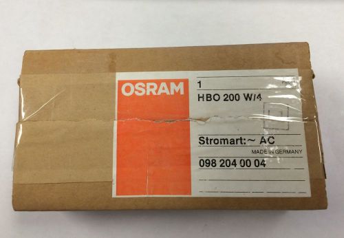 Osram hbo 200 w/4 l1 mercury short arc lamp bulb - 200w, 61v for sale