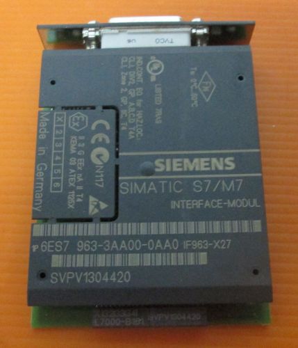 SIEMENS SIMATIC S7 / MZ INTERFACE MODULE 6ES7963-3AA00-0AA0