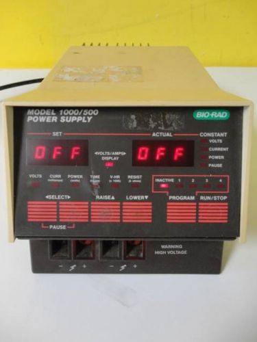 Bio-rad model 1000/500 electrophoresis power supply 100/120v 50/60 hz used for sale