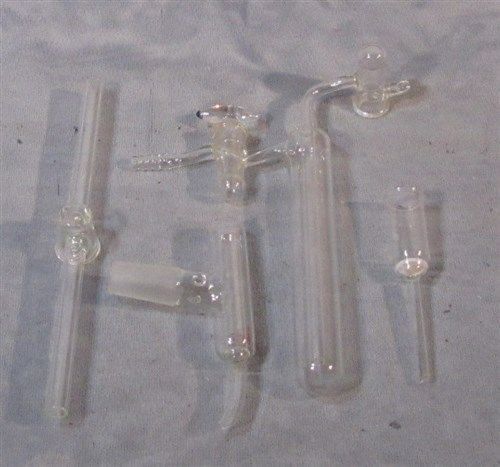 Lot of 4 pieces of various lab glass for sale