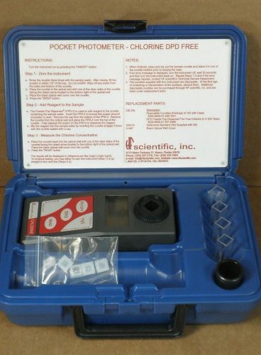 Hf scientific pocket photometer chlorine test kit dpd free 10470a *new* for sale