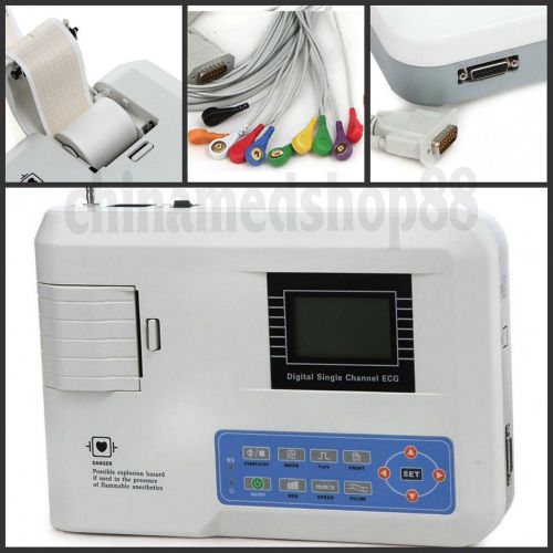 1-CH ECG EKG Machine Single Channel 12-lead Electrocardiograph