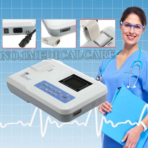 New 2.7&#039;&#039; Digital Single Channel ECG/EKG machine,electrocardiograph,ECG100G