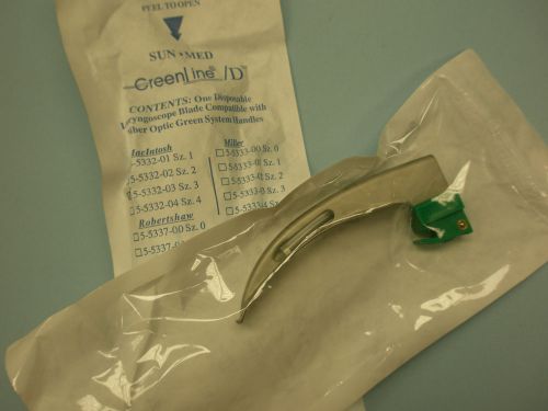 GREENLINE FIBER OPTIC MACINTOSH SIZE 3 - #5-5332-03 LARYNGOSCOPE BLADE -80PCS