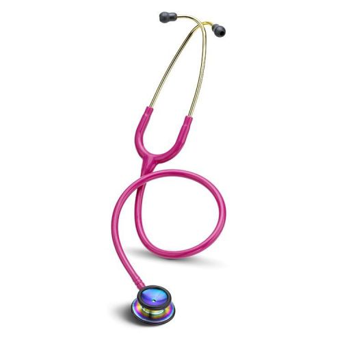 3M Littmann Classic II SE Stethoscope Raspberry/Rainbow- Edition!  Free Name Tag