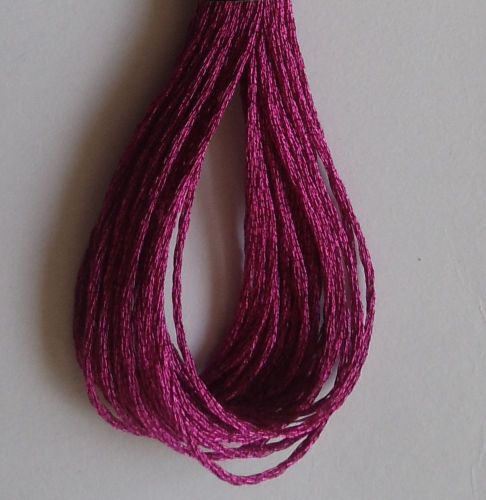 Anchor light effect metallic embroidery thread floss skeins dark pink color for sale