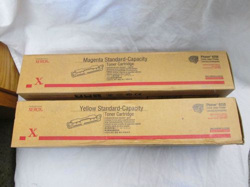 FREE SHIP New Xerox Phaser 6250 HiCap Toner Magenta 106R00669 Yellow 106R00670