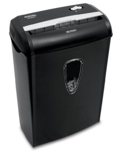 Aurora Heavy Duty 8 Sheet Cross Cut Paper Credit Card Shredder with Basket, New