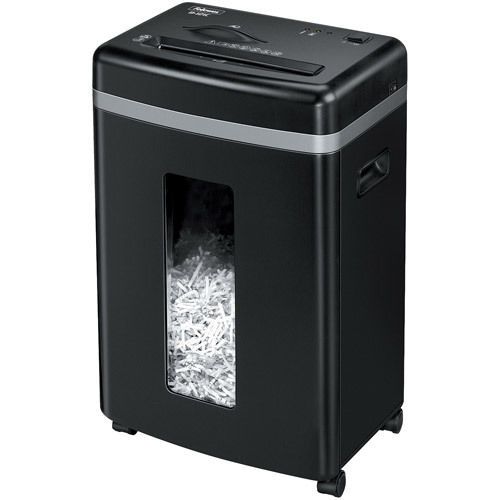 Fellowes b-121c cross-cut professional paper shredder sheds 12 sheets at a time for sale