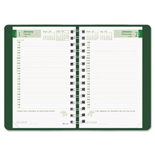 Rediform Ecologix Daily Planner - Daily - 5&#034; X 8&#034; - 1 Year - January (cb410wgrn)