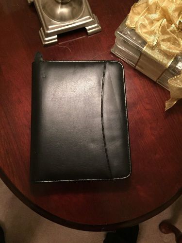 Classic Faux LEATHER FRANKLIN COVEY Zip Planner/7 Ring Binder USA