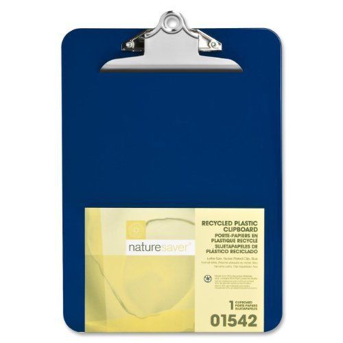 Nature Saver Recycled Clipboard - 1&#034; Capacity - 8.50&#034; X 12&#034; - Heavy (nat01542)